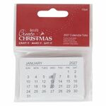 Mini kalender 2027 – 75 x 45 mm – 10 stuks