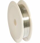 12270-7002 Zilvergeplateerd koperdraad 0,6 mm – 5 meter