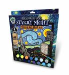 Splat Planet - Wood Art Set - Starry Night - 25x25cm