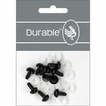 Durable Veiligheidsogen 15 mm Zwart - 10 Stuks voor Knuffels