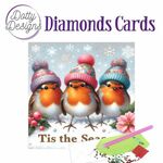 Dotty Designs - Diamonds Cards - Festive Robin Trio