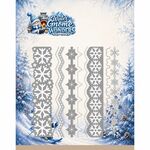Snijmal BB - Winter Gnome Wonders - Snowflake Border