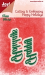 6002/2028 snij Stencil Happy Holidays