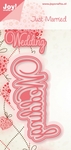 6002/0395 Cutting stencil tekst wedding