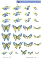 3064 Blauwe vlinders klein