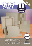 Fgcs001-45 Figuur cards kraft 8st