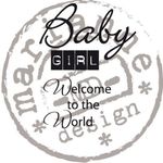 Cs0890 Clear stamp Baby girl