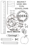 Cs0909 School stamp - NL