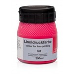 Lino drukinkt - Rood - pot 250ml